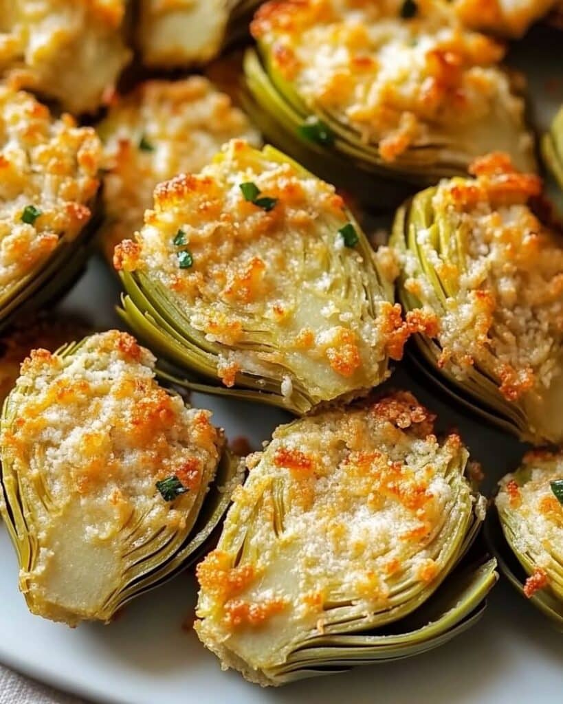 Crispy Parmesan Artichoke Hearts