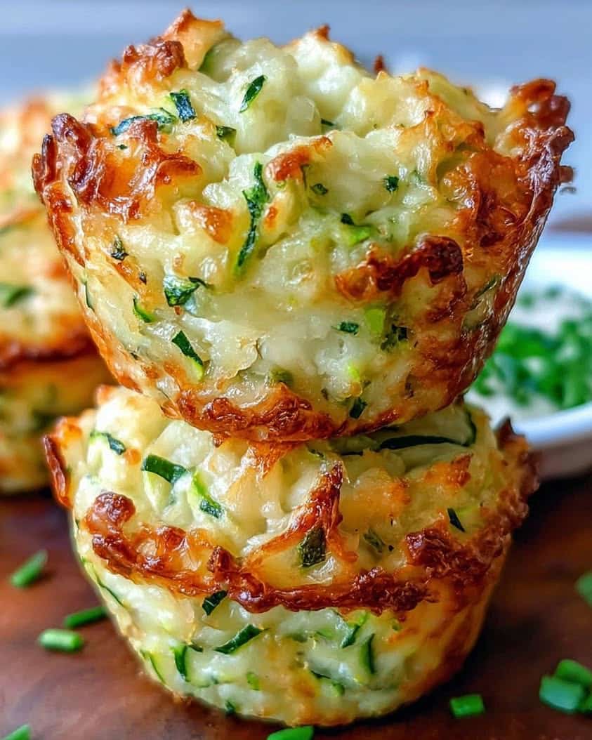 Crispy Parmesan Zucchini Potato Muffins: A Savory Snack Recipe 1 Crispy Parmesan Zucchini Potato Muffins