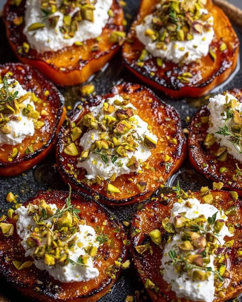 Crispy Smashed Sweet Potatoes with Whipped Feta and Hot Honey Recipe 3 Crispy Smashed Sweet Potatoes with Whipped Feta Hot Honey