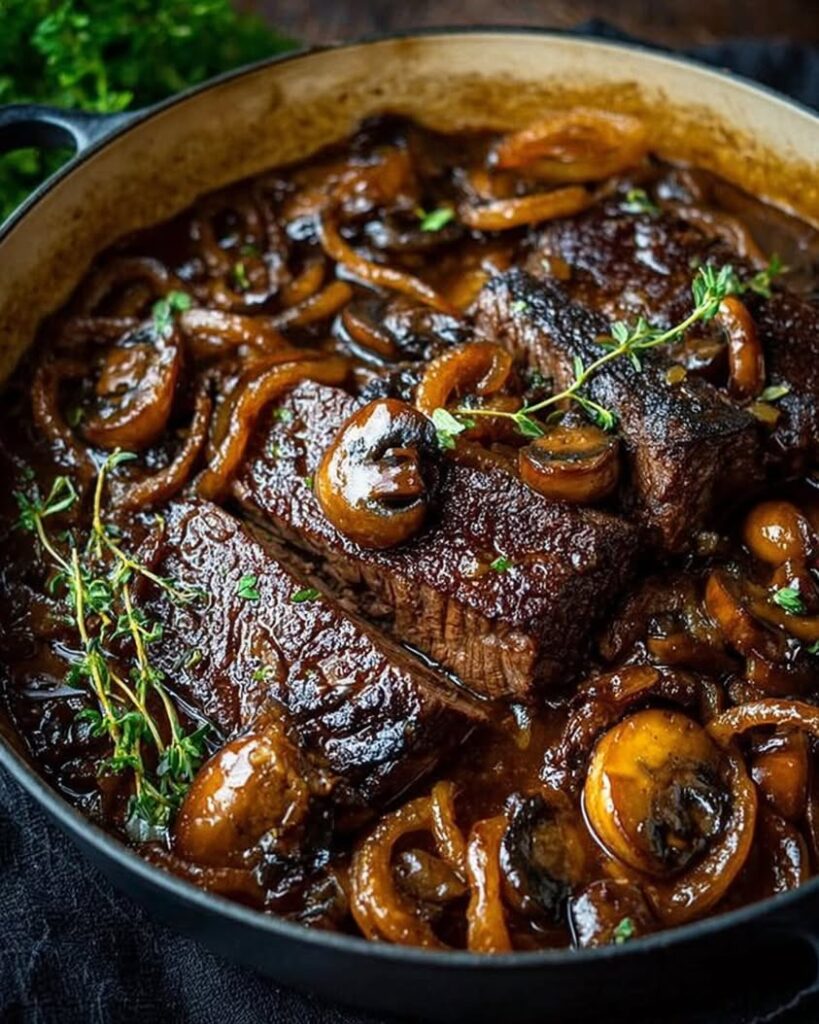 French Onion Mushroom Pot Roast 1