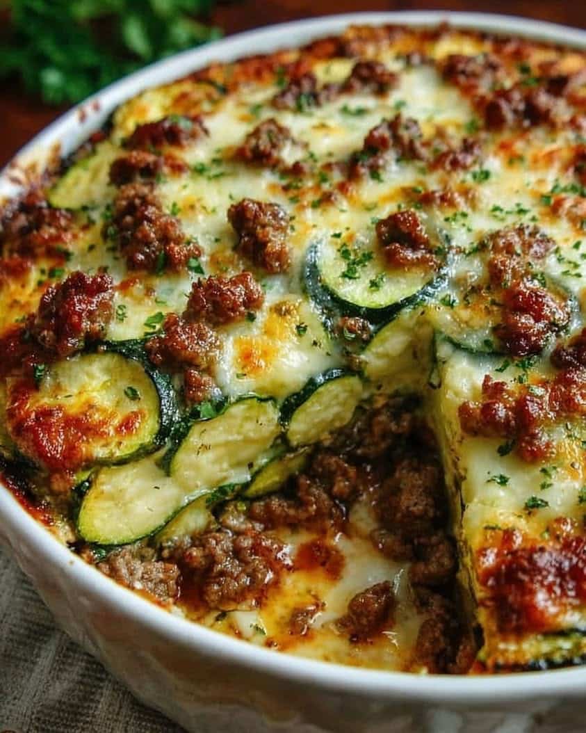 Easy Low Carb Ground Beef Zucchini Bake Recipe (Keto-Friendly) 6 Ground Beef Zucchini Bake Low Carb