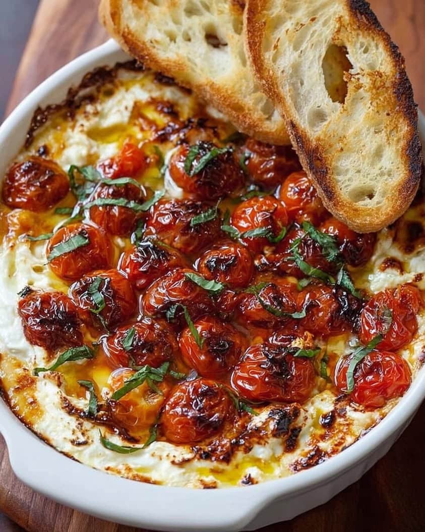 Three-Cheese Tomato Bruschetta Dip: Your New Favorite Party Appetizer 1 Three Cheese Tomato Bruschetta Dip