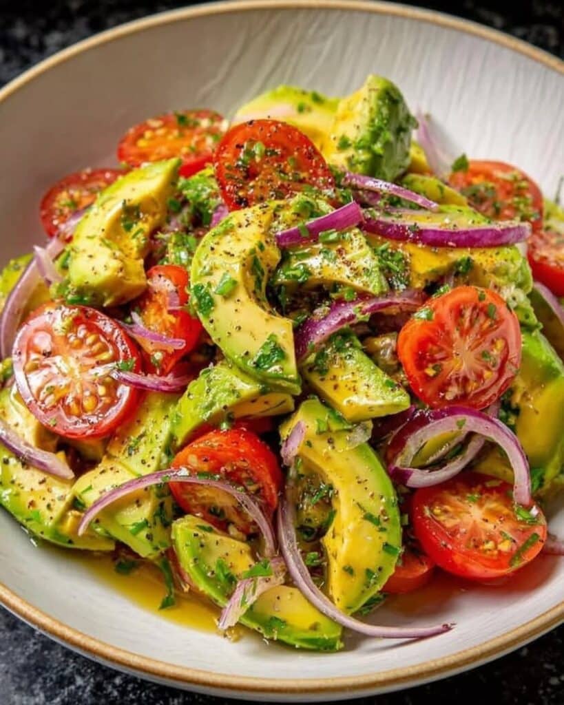 avocado tomato onion salad