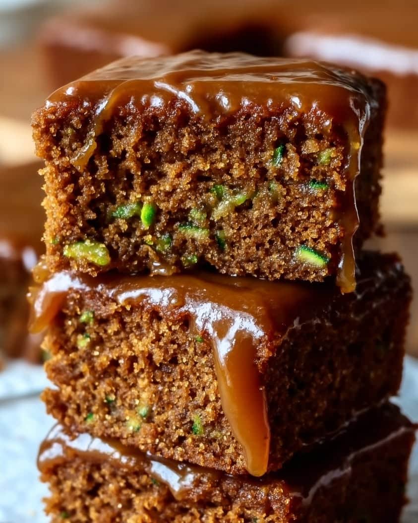 Flourless Gingerbread Zucchini Cake: Healthy, Caramel-Glazed, Spiced Hug. 7 flourless gingerbread zucchini cake