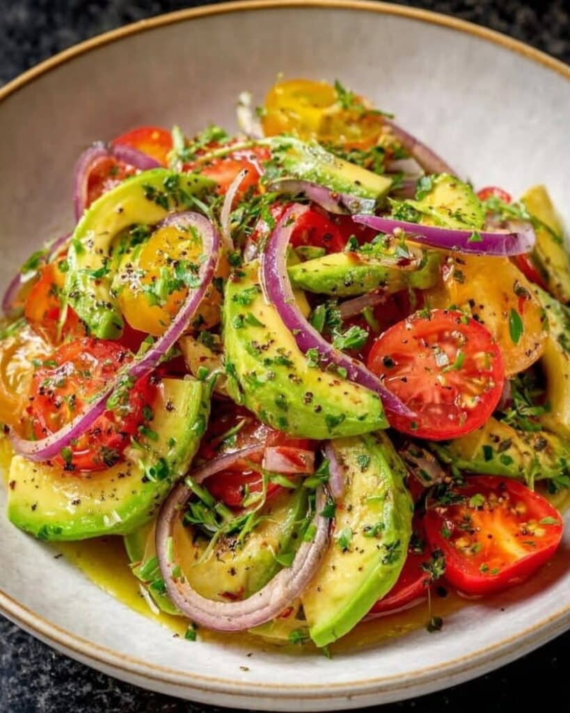 Avocado Tomato Onion Salad 1