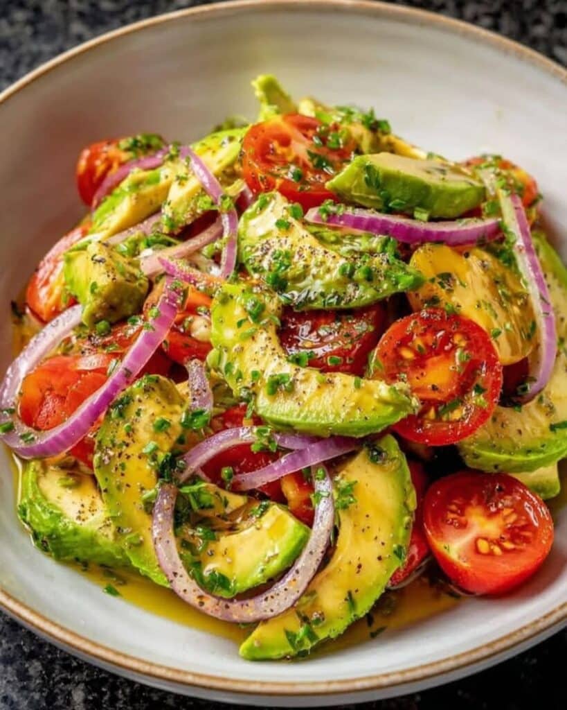 Avocado Tomato Onion Salad