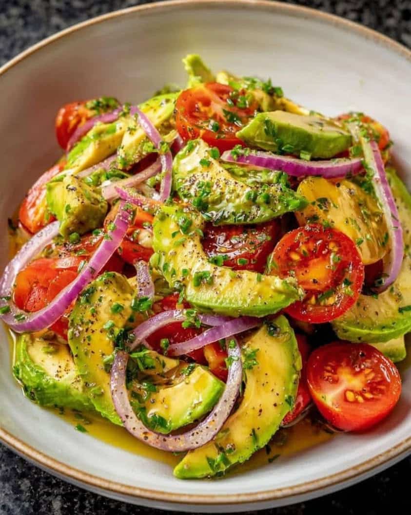 Avocado Tomato Onion Salad