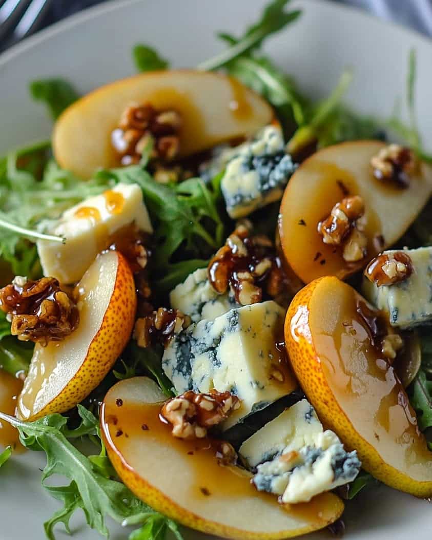 Caramelized Pear and Blue Cheese Salad: A Perfect Sweet and Savory Dish 1 Caramelized Pear and Blue Cheese Salad