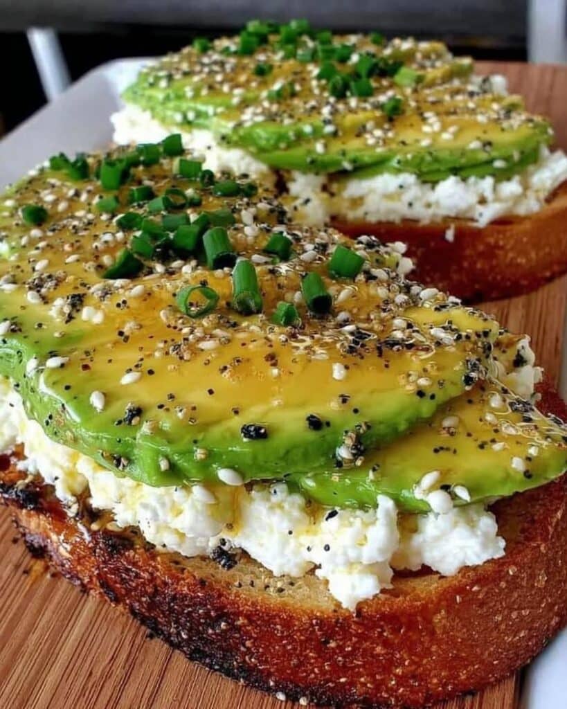 Creamy Cottage Cheese Avocado Toast