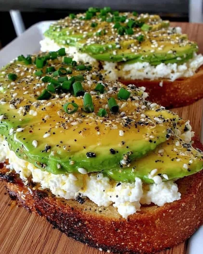 Creamy Cottage Cheese Avocado Toast