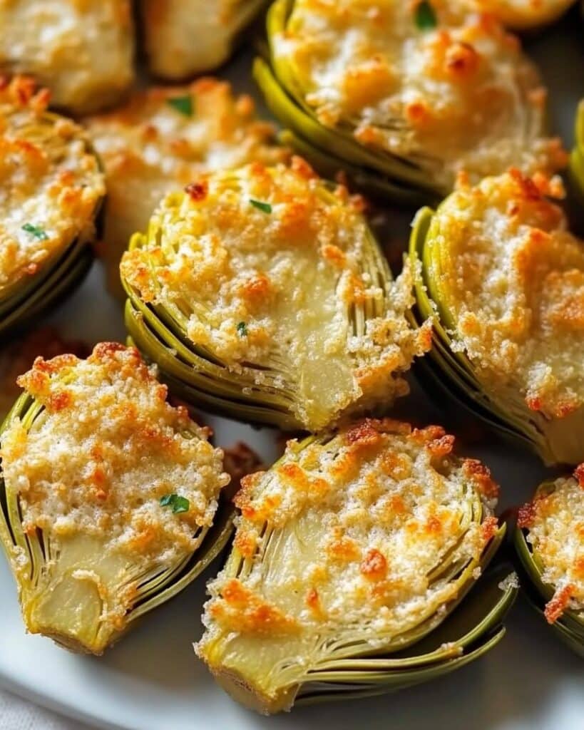Crispy Parmesan Artichoke Hearts