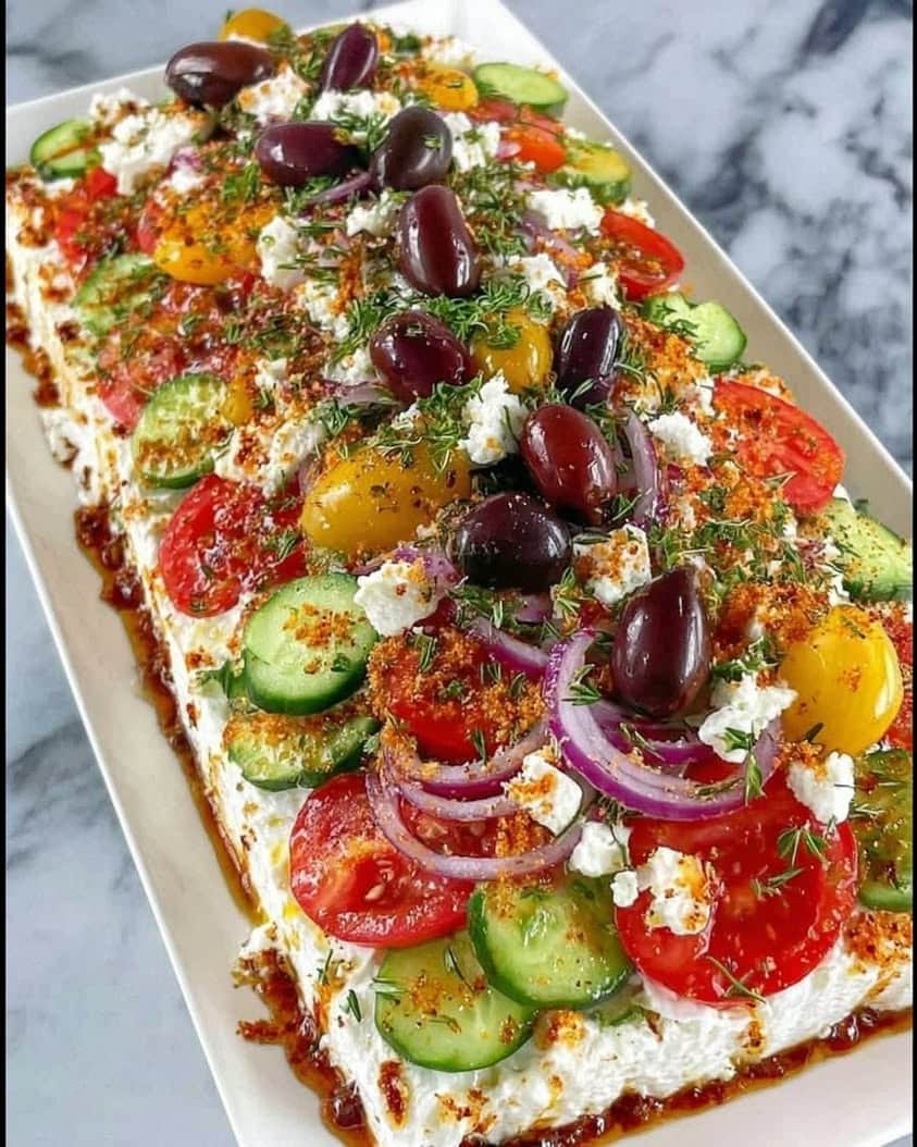 Greek Feta Board with Hot Honey and Crispy Fried Onions Recipe 1 Greek Feta Board with Hot Honey Crispy Fried Onions