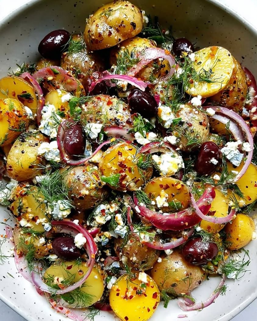 Authentic Greek Potato Salad Recipe with Feta and Lemon Dressing 1 Greek Potato Salad 2