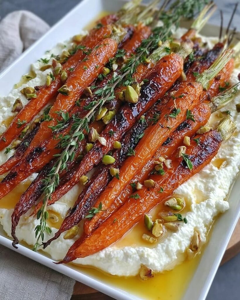 Roasted Carrots with Whipped Ricotta and Hot Honey 1
