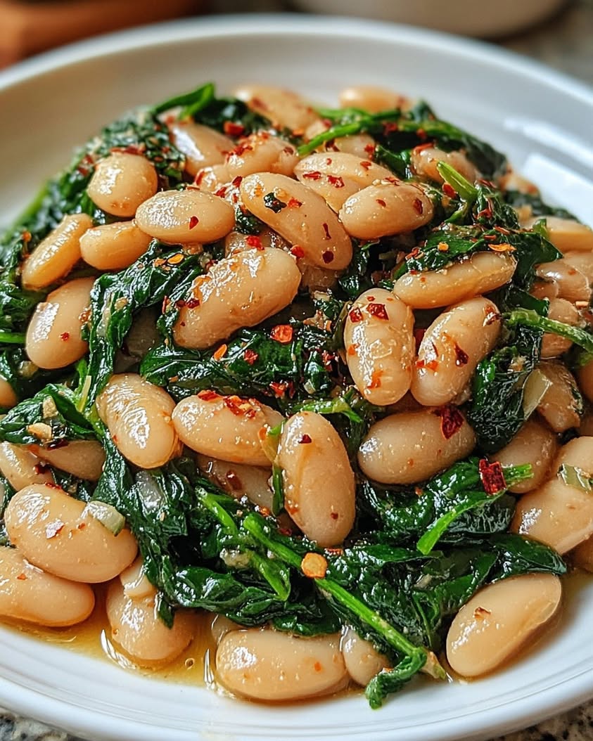 Spinach and White Beans