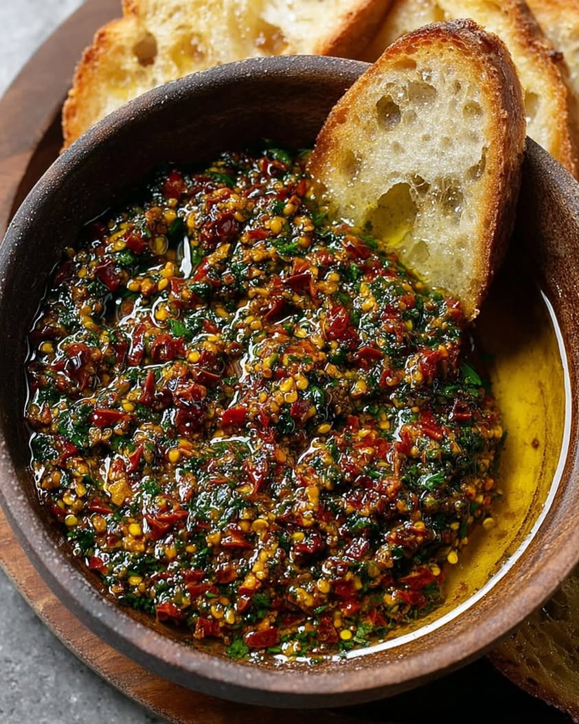 Sun Dried Tomato Olive Oil Bread Dip 2