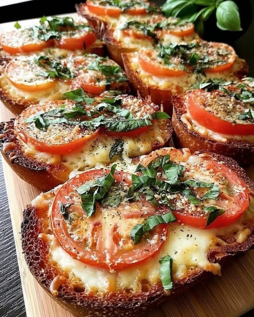 Tomato Basil Garlic Bread