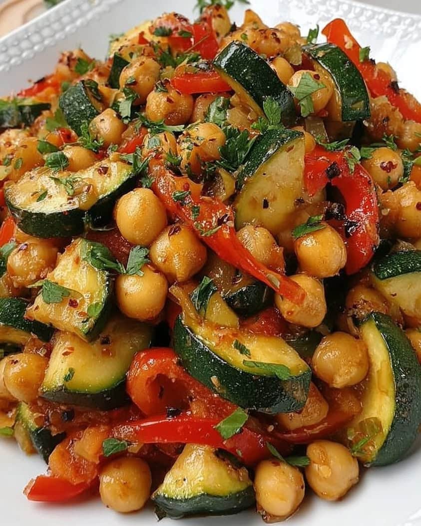 Zucchini and Chickpea Stir-Fry: A Quick, Healthy Weeknight Dinner 2 Zucchini and Chickpea Stir Fry