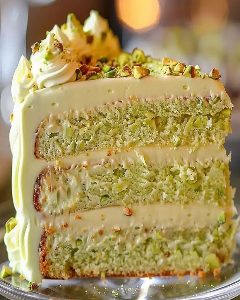 Best Creamy Pistachio Cake