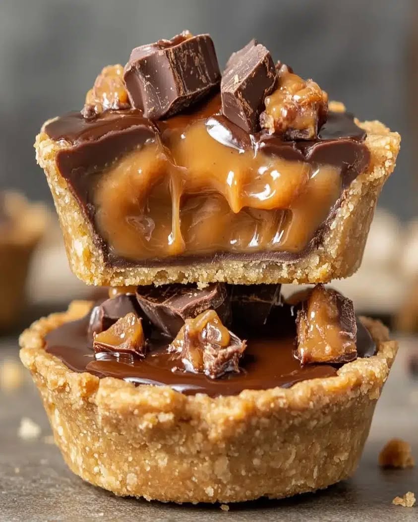 Butterfinger Caramel Crunch Mini Pies
