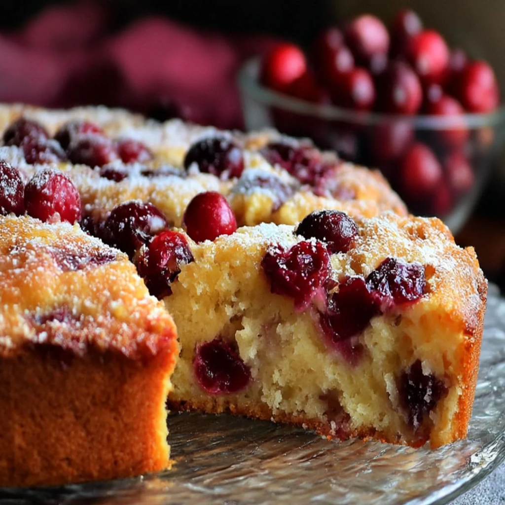 Cranberry Orange Breakfast Cake