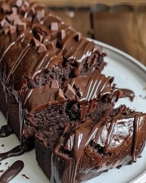 Hot Fudge Brownie Bread 1