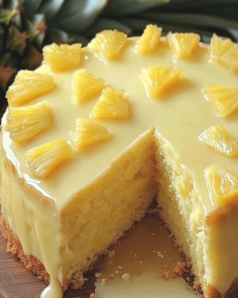 Juicy Pineapple Cake 🍍🍰