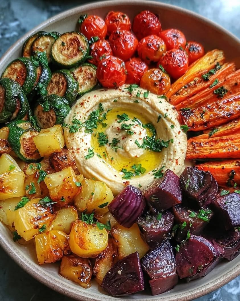 The Ultimate Roasted Veggie and Hummus Bowl Recipe for Easy Lunches 10 Roasted Veggie and Hummus Bowl
