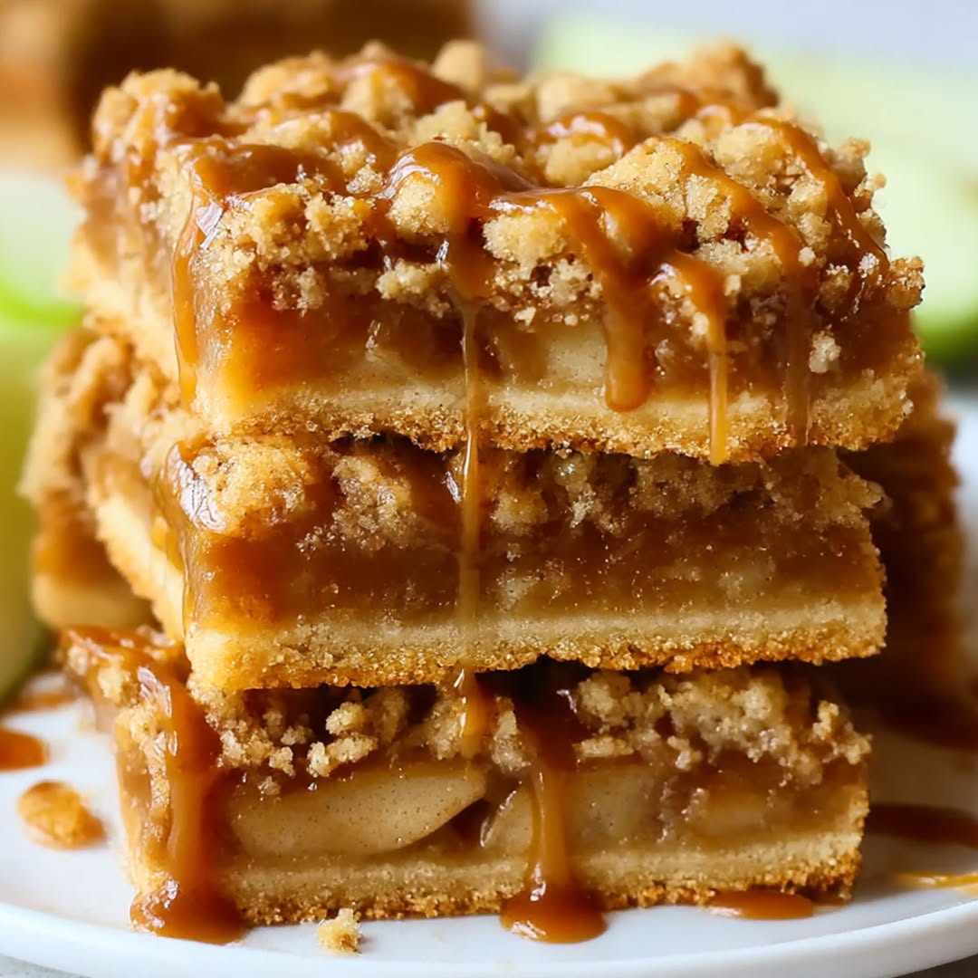 Salted Caramel Apple Pie Bars