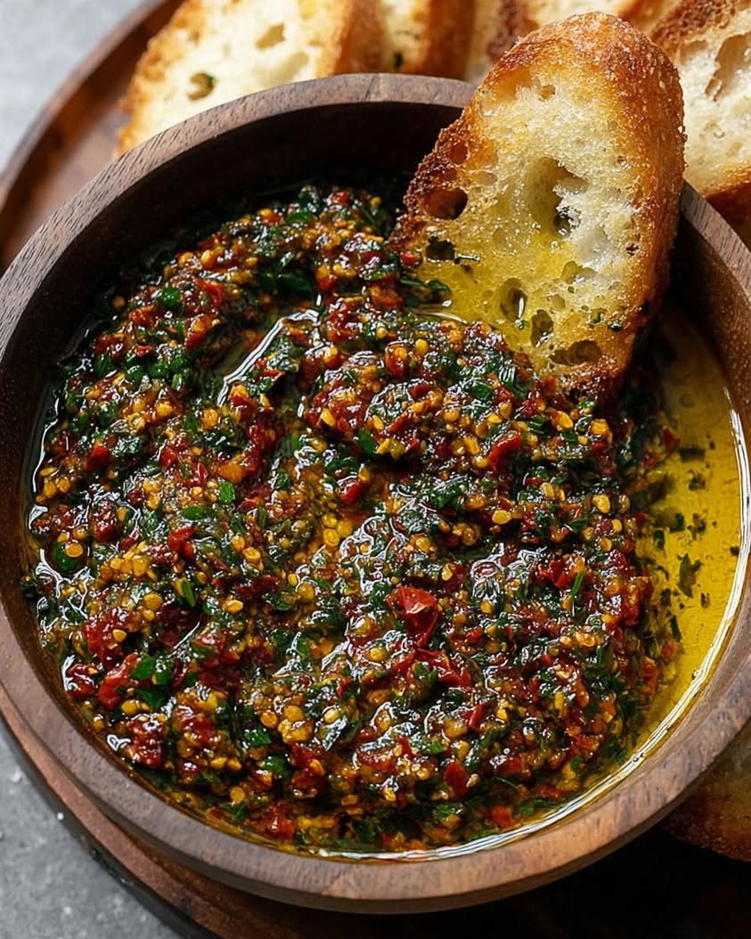 Sun Dried Tomato Olive Oil Bread Dip