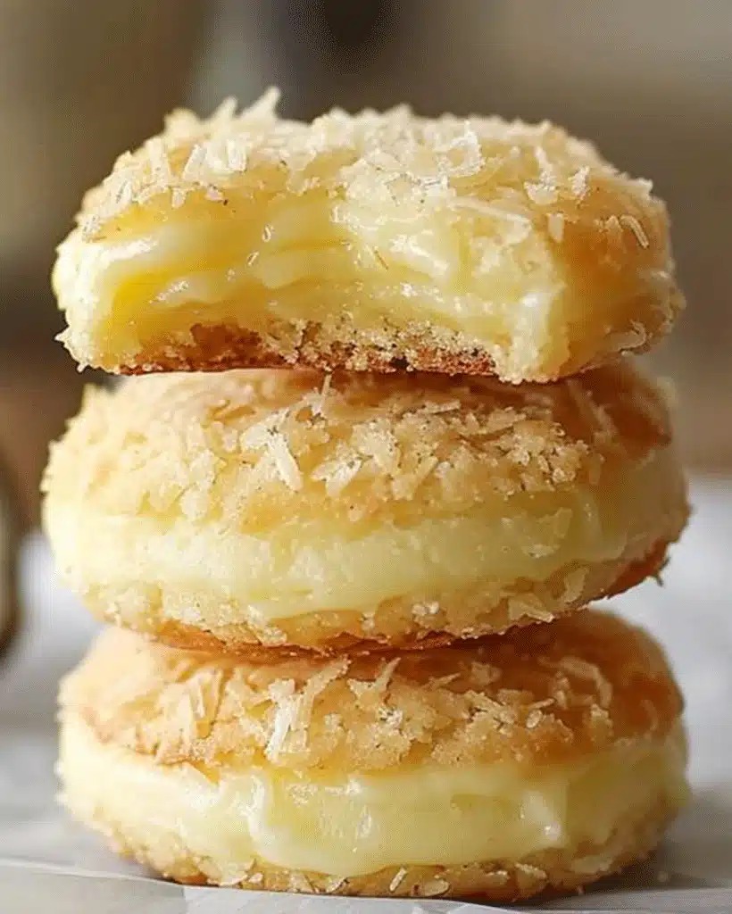 Tropical Lemon Coconut Cream-Filled Cookie Recipe 7 Tropical Lemon Coconut Cream Filled Cookies