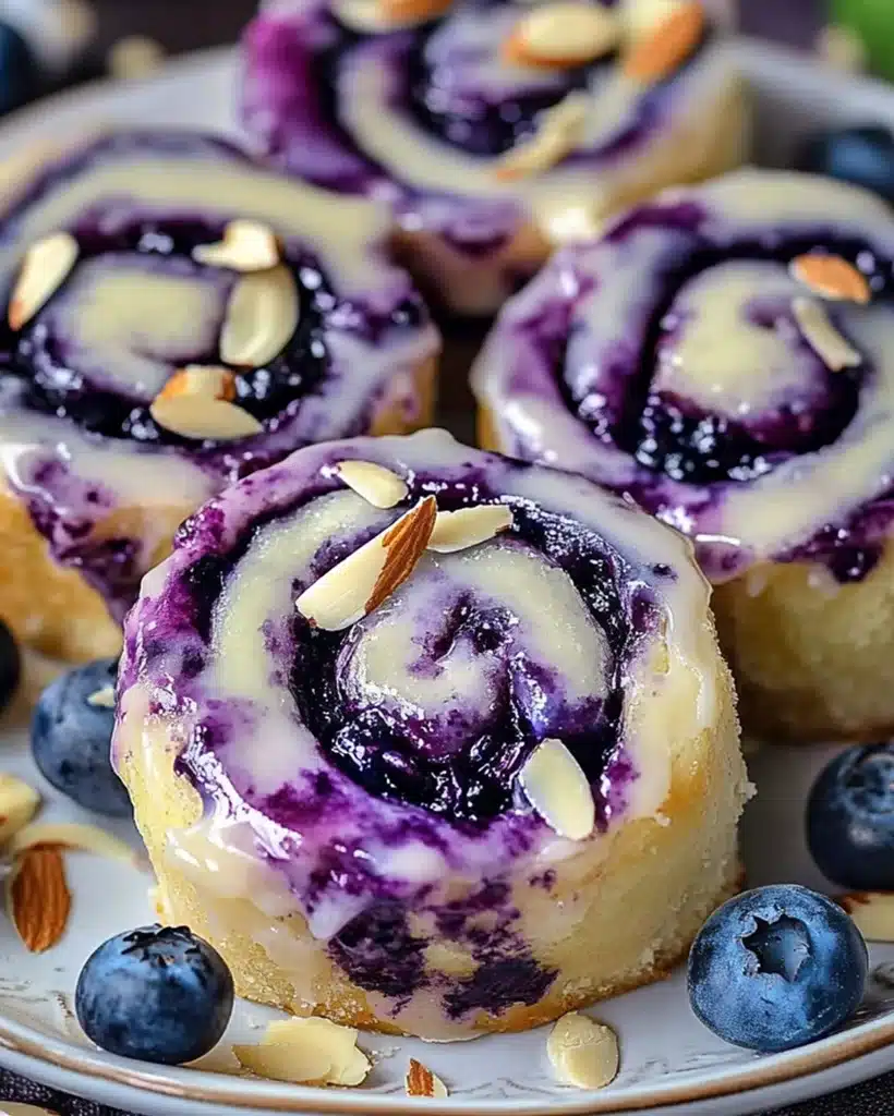Warm flaky crescent rolls stuffed with creamy cheesecake filling and juicy blueberries—easy sweet and totally crowd pleasing