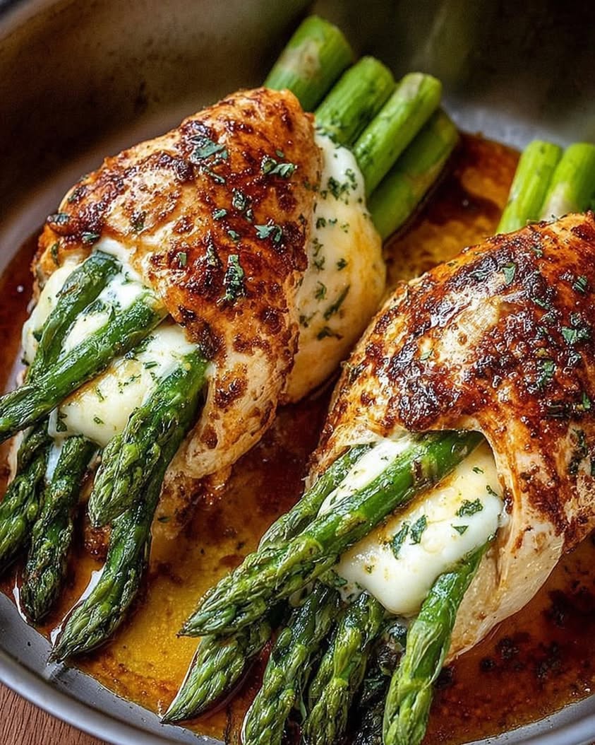 Asparagus Stuffed Chicken Fillet