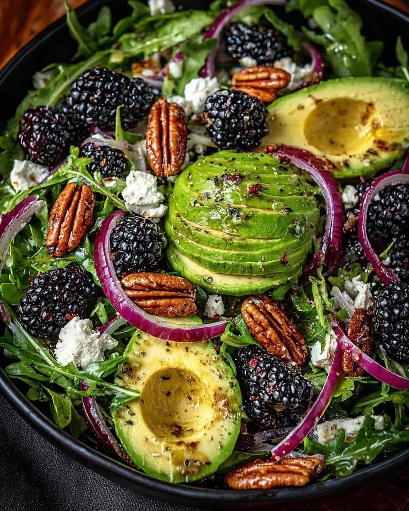Blackberry Avocado Salad with Honey Lemon Vinaigrette: A Must-Try Summer Recipe