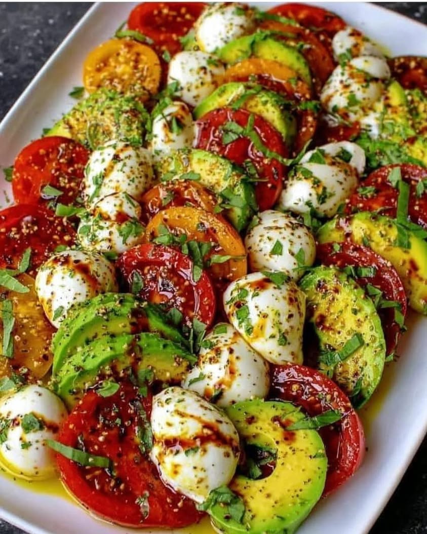 The Ultimate Cheesy Avocado Caprese Platter Recipe for Summer