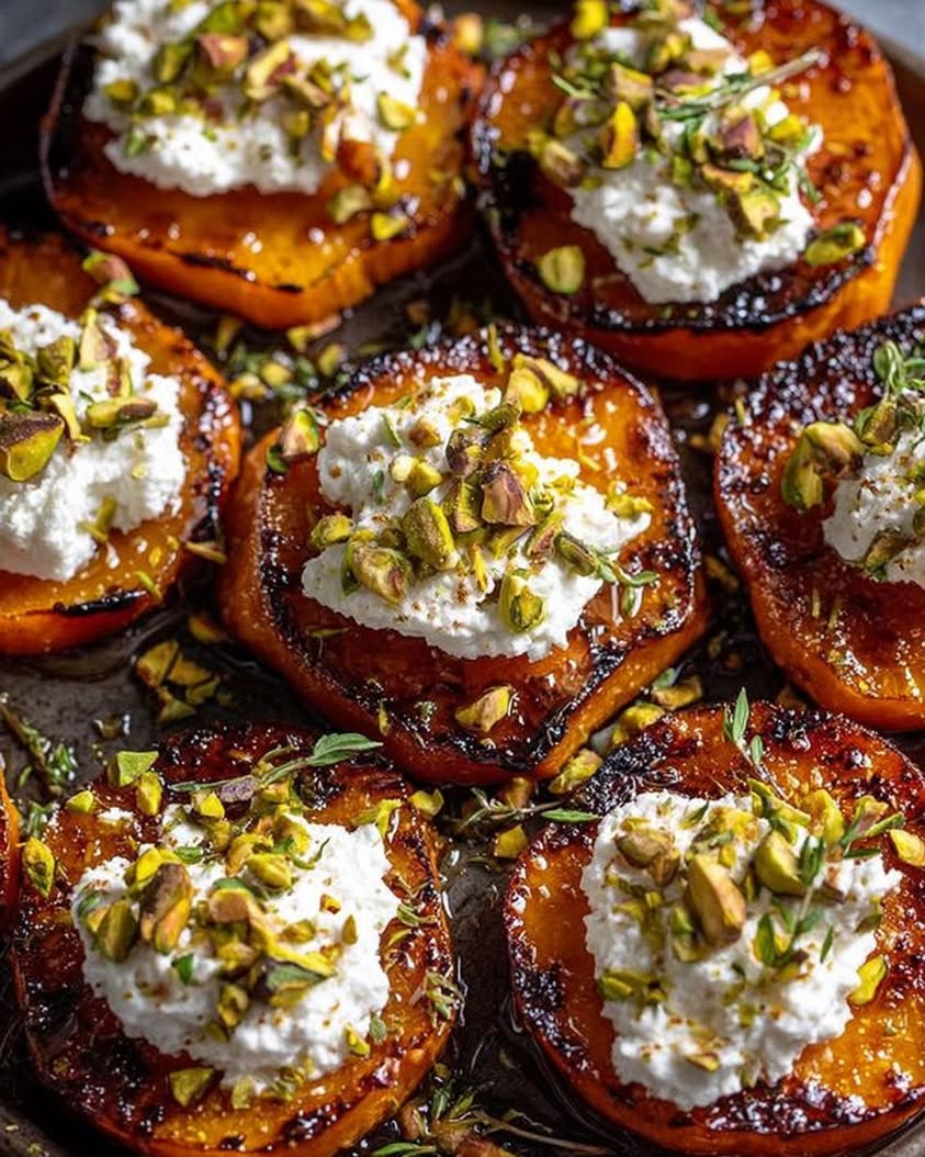 Crispy Smashed Sweet Potatoes with Whipped Feta and Hot Honey Recipe