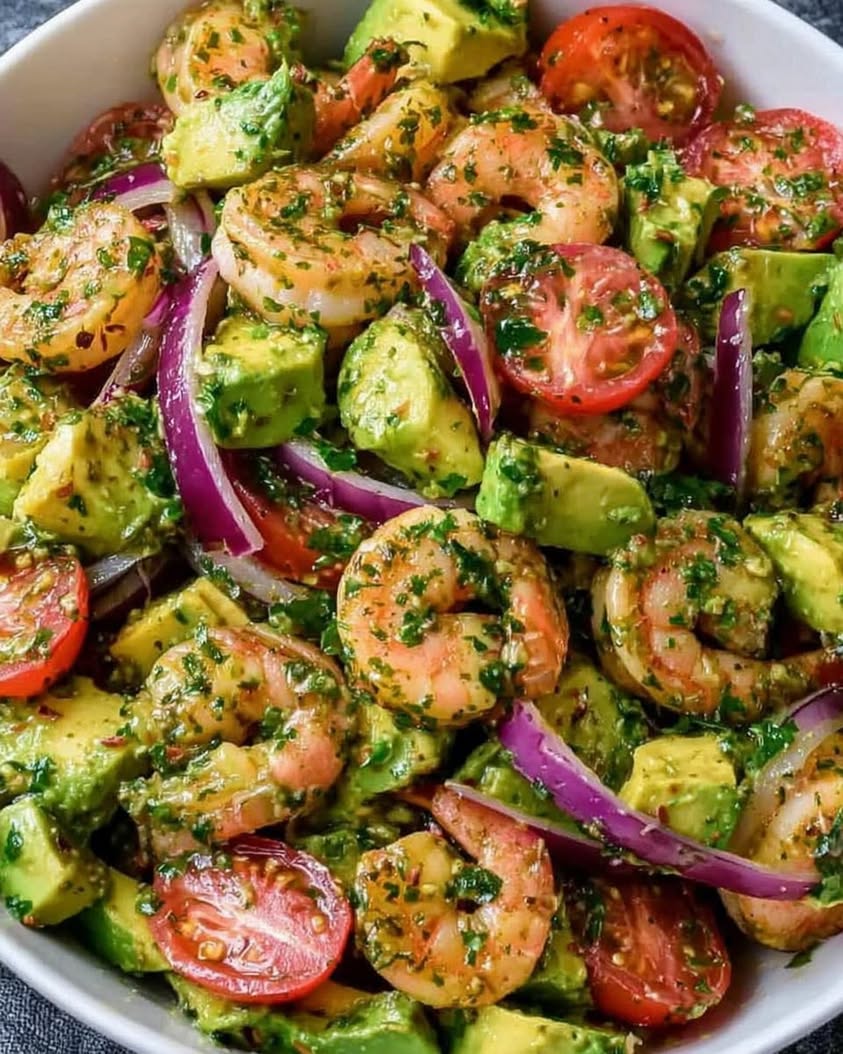Fresh Lime Shrimp Avocado Bowl