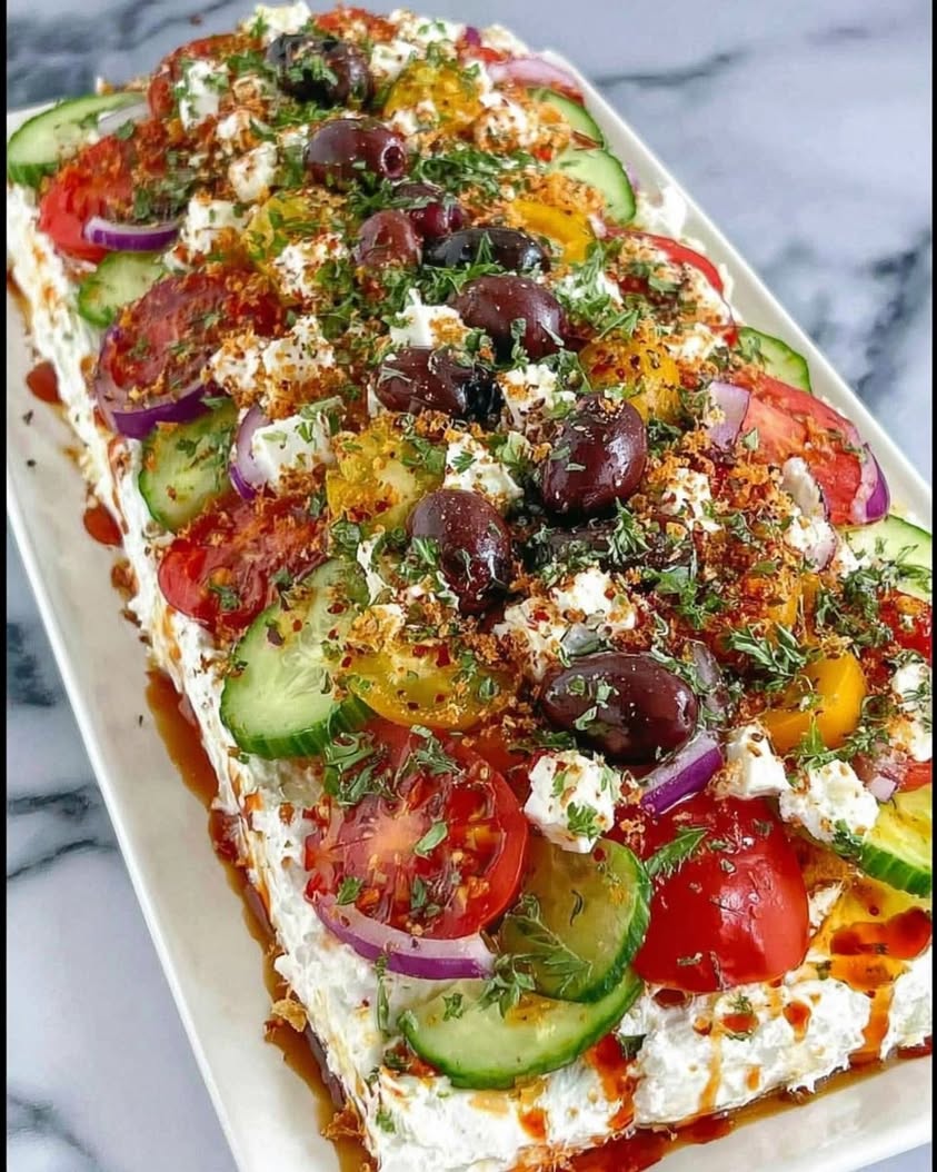 Greek Feta Board with Hot Honey and Crispy Fried Onions Recipe