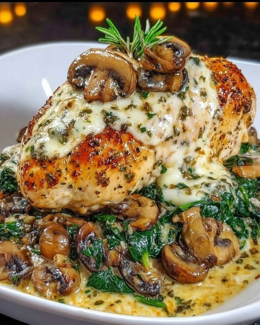 The Ultimate Low-Carb Chicken, Spinach & Mushroom Bake Recipe