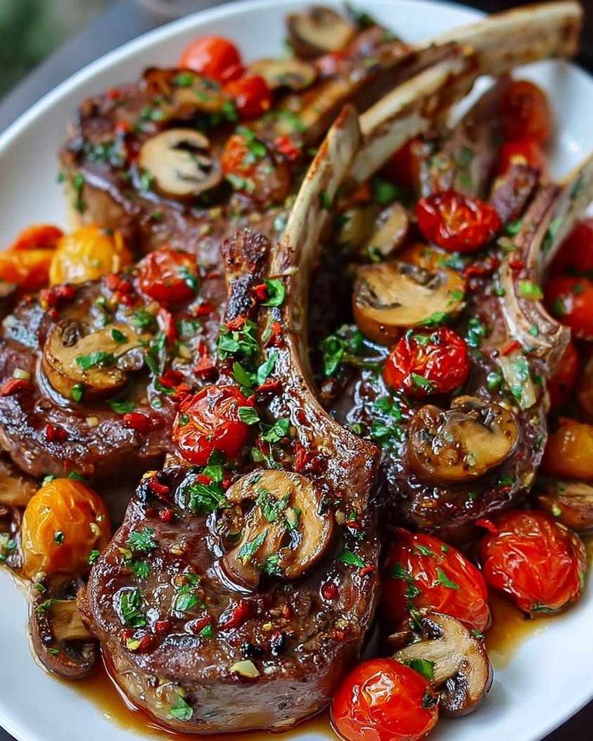 The Ultimate Guide to Marinated Greek Lamb Chops with Mushrooms and Tomatoes