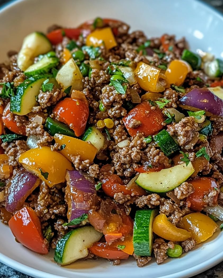 Mediterranean Ground Beef Stir Fry: A Quick & Flavorful Weeknight Meal