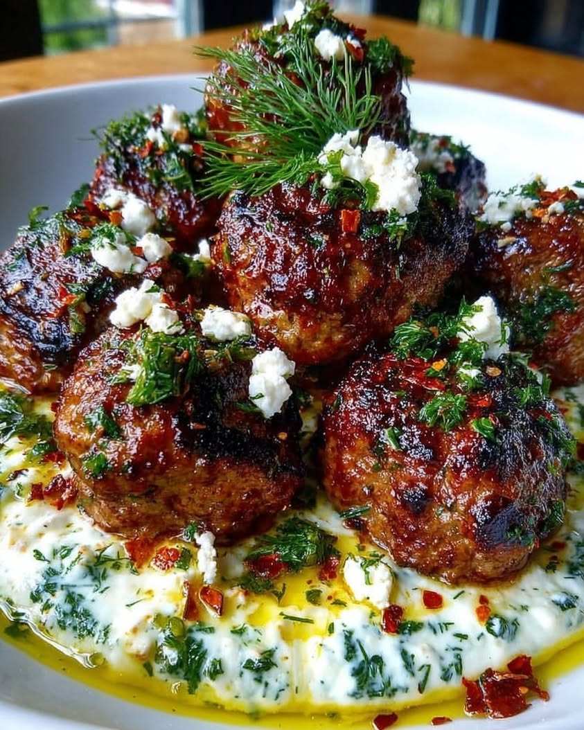 Mini Greek Meatball Bites with Tzatziki: A Perfect Party Appetizer