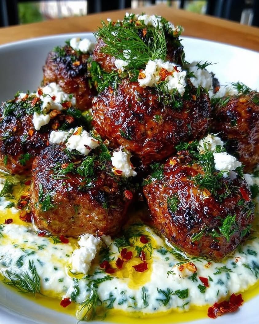 Mini Greek Meatball Bites with Tzatziki: A Perfect Party Appetizer