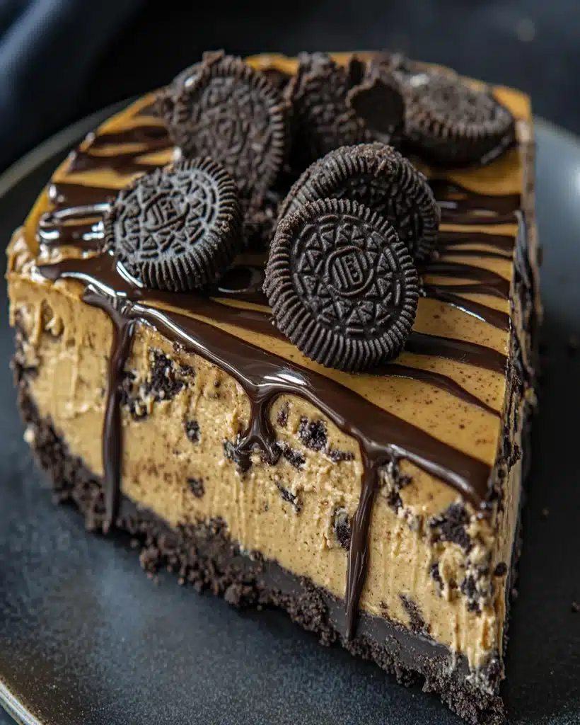 No Bake Oreo Peanut Butter Cheesecake