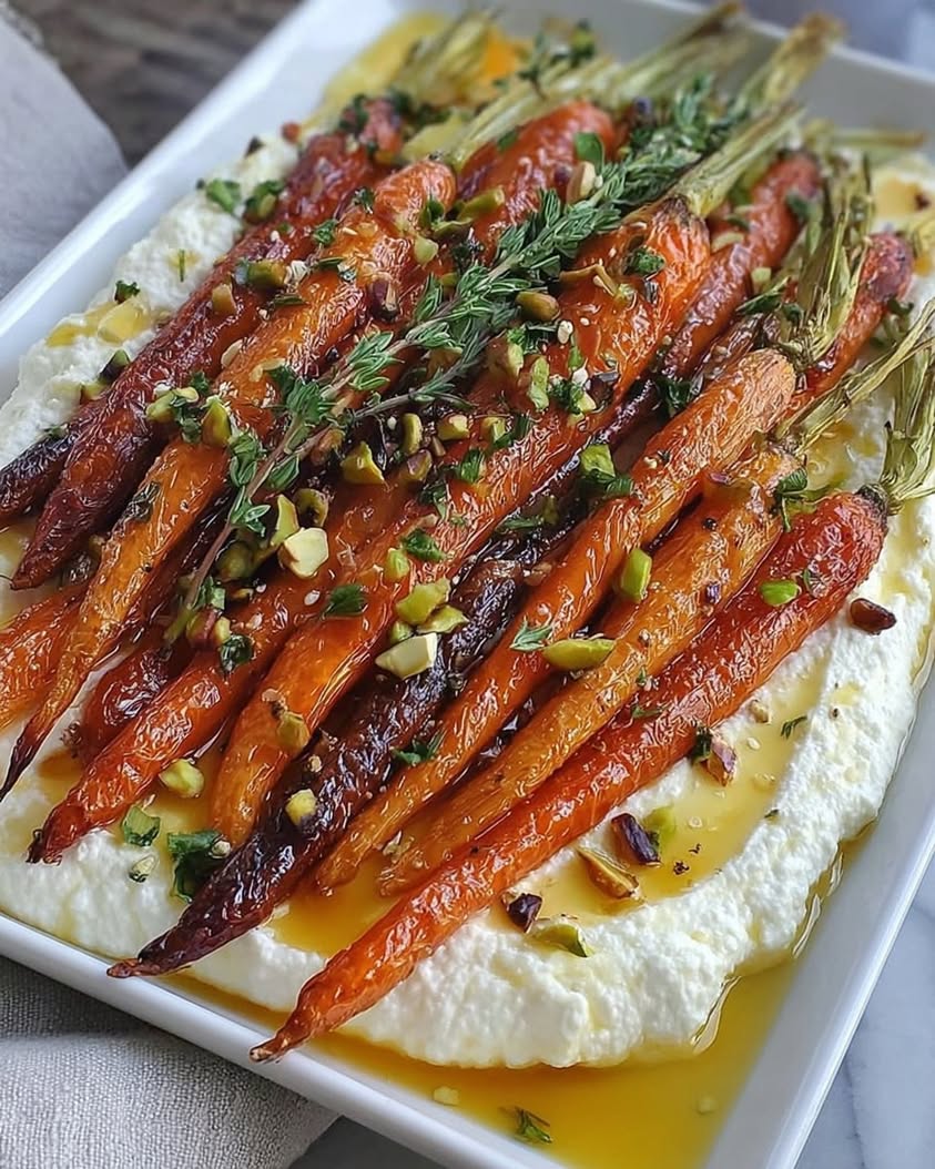 Roasted Carrots with Whipped Ricotta and Hot Honey 1