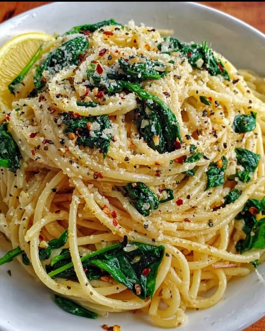 Spaghetti with Garlic & Spinach: A Quick Weeknight Dinner Recipe