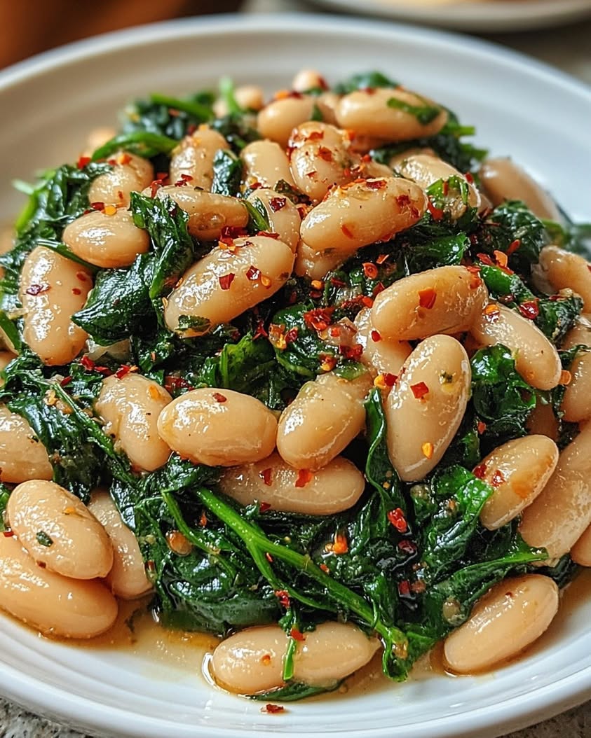 Creamy Spinach and White Beans: A Simple, Protein-Packed Meal