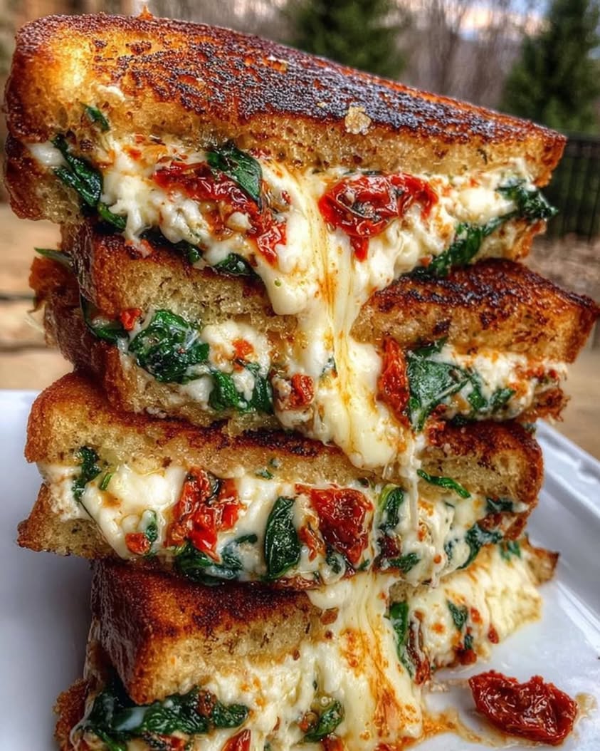 Sun-Dried Tomato Spinach Ricotta Grilled Cheese: The Ultimate Gourmet Twist