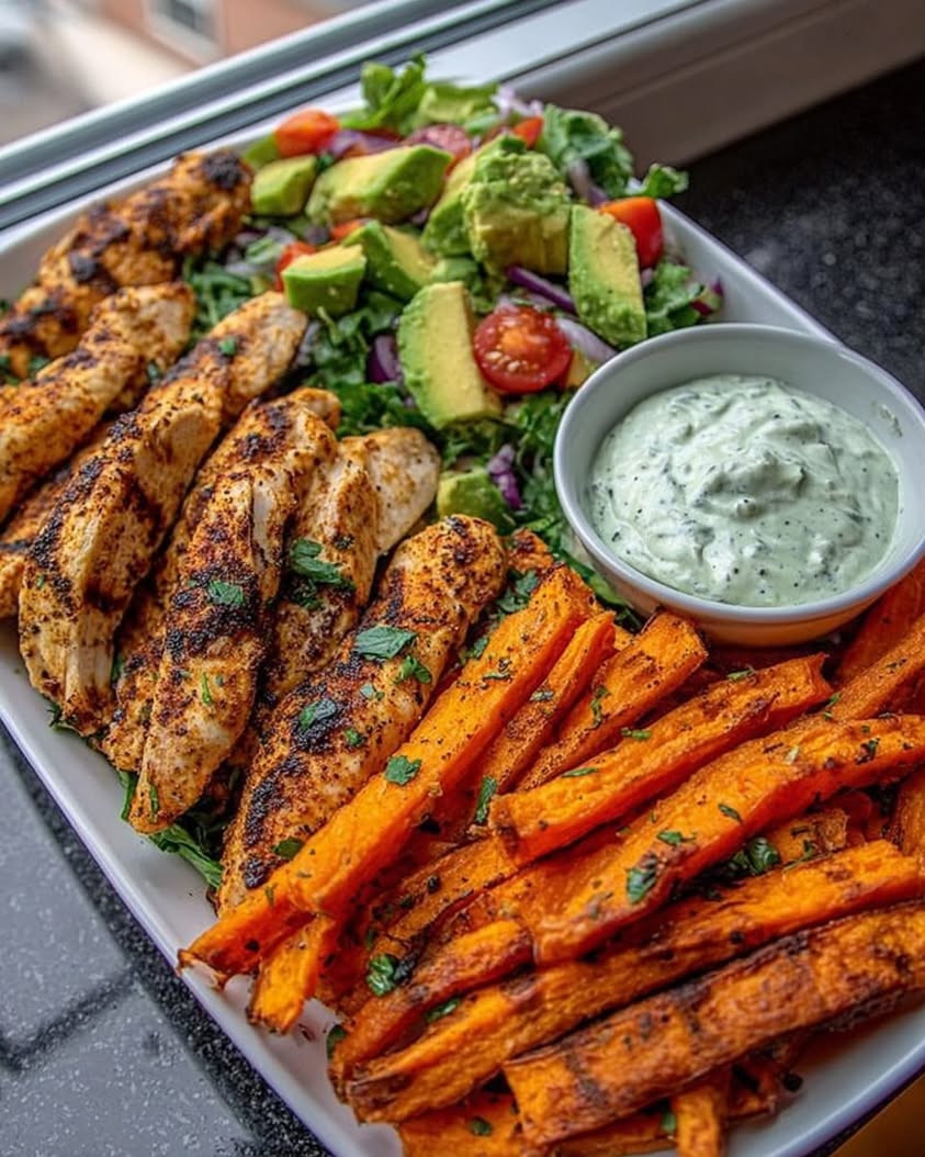 Ultimate Grilled Chicken Sweet Potato Bowl with Avocado Salsa Recipe