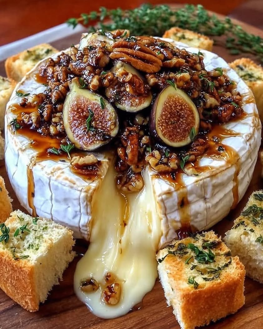 Warm Baked Brie with Figs and Pecans: The Perfect Easy Appetizer